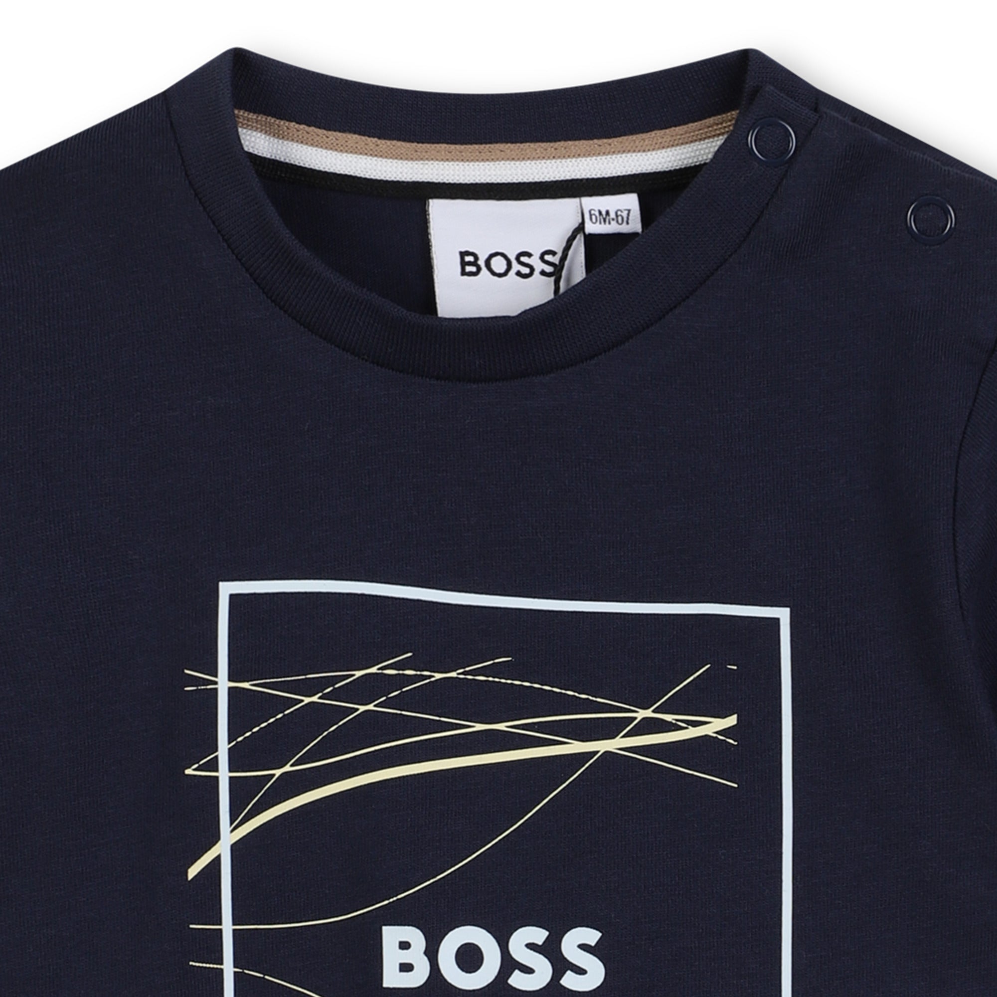 Camiseta Ilustración Azul Algodón