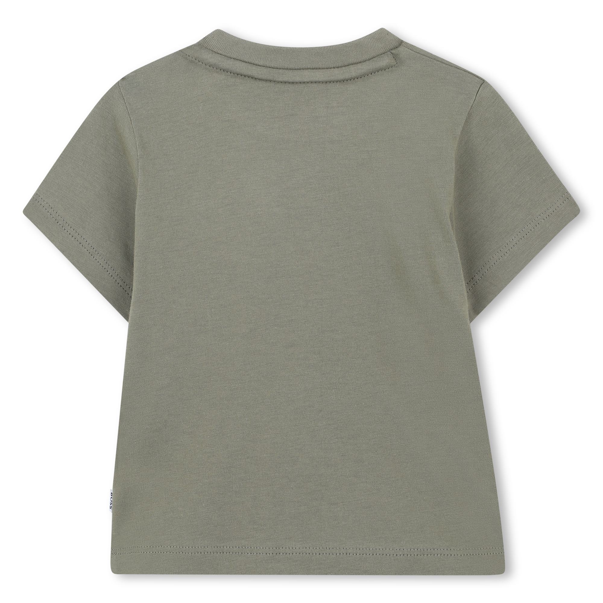 Camiseta Oliva Estampado Moderno