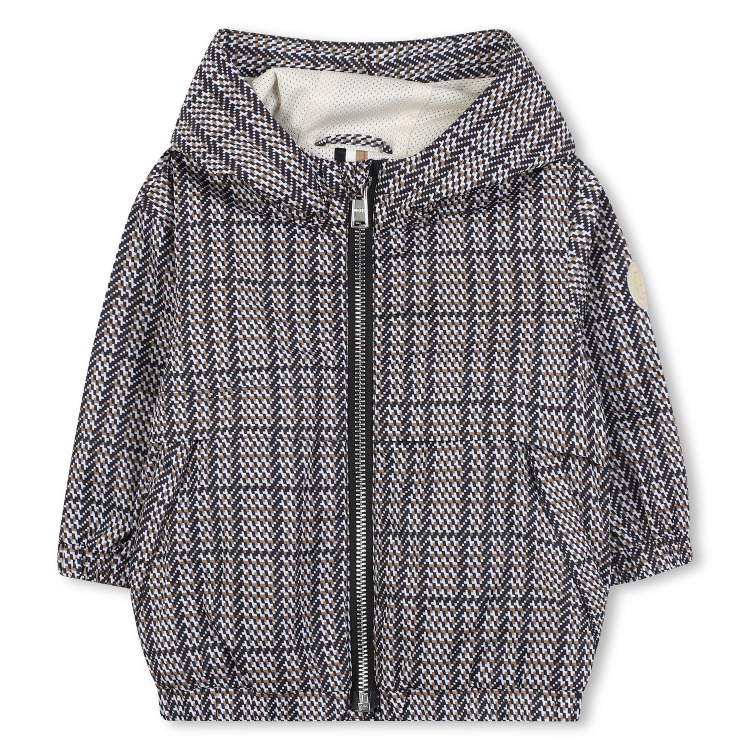 Cortavientos Hooded Estampado Integral