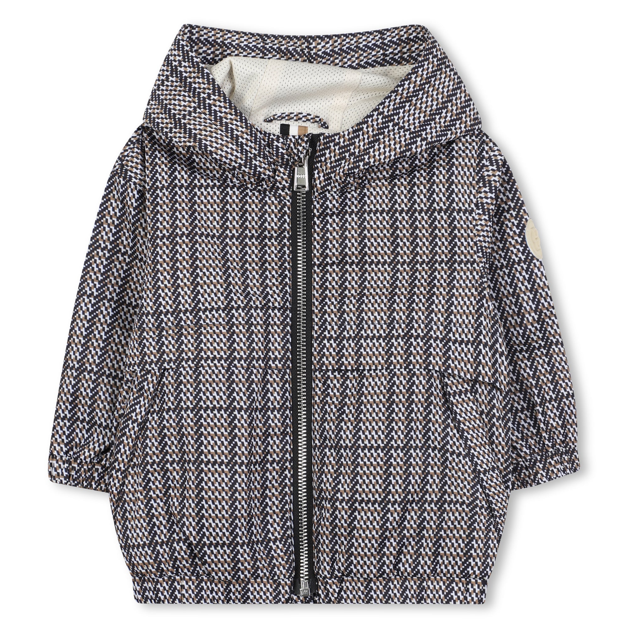 Cortavientos Hooded Estampado Integral