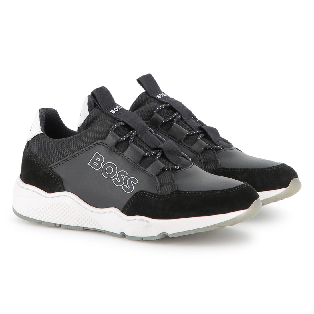 Sneakers Cierre Elástico Negro