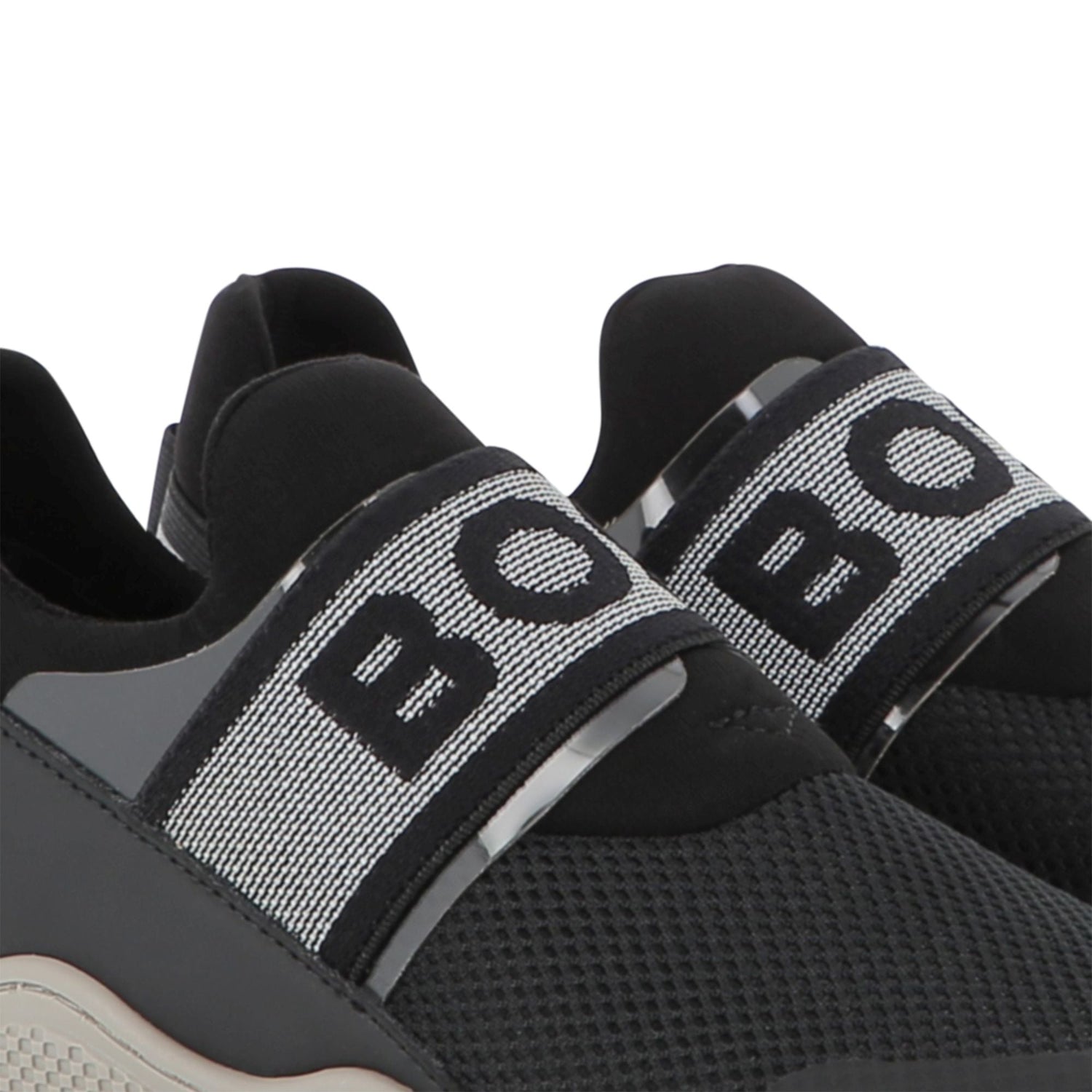 Sneakers Deportivas Elástico Negro