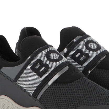 Sneakers Deportivas Elástico Negro