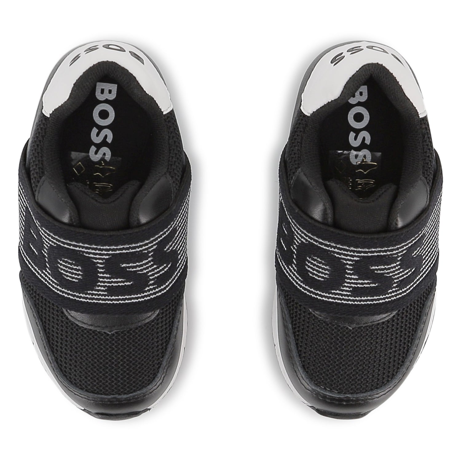 Sneakers Textil | Cuero Elástico Negros