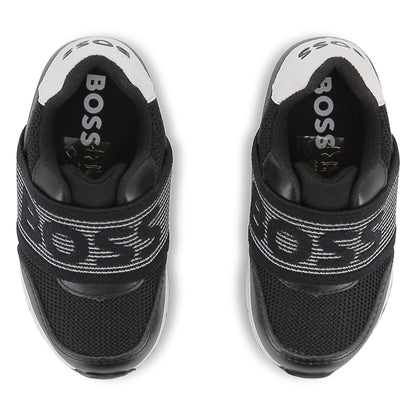 Sneakers Textil | Cuero Elástico Negros