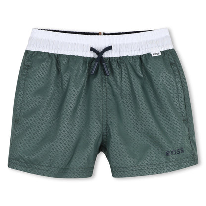 Bermuda Surfer Boston Monograma Double B Verde