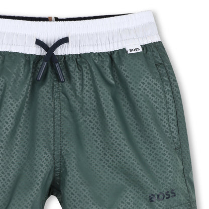 Bermuda Surfer Boston Monograma Double B Verde