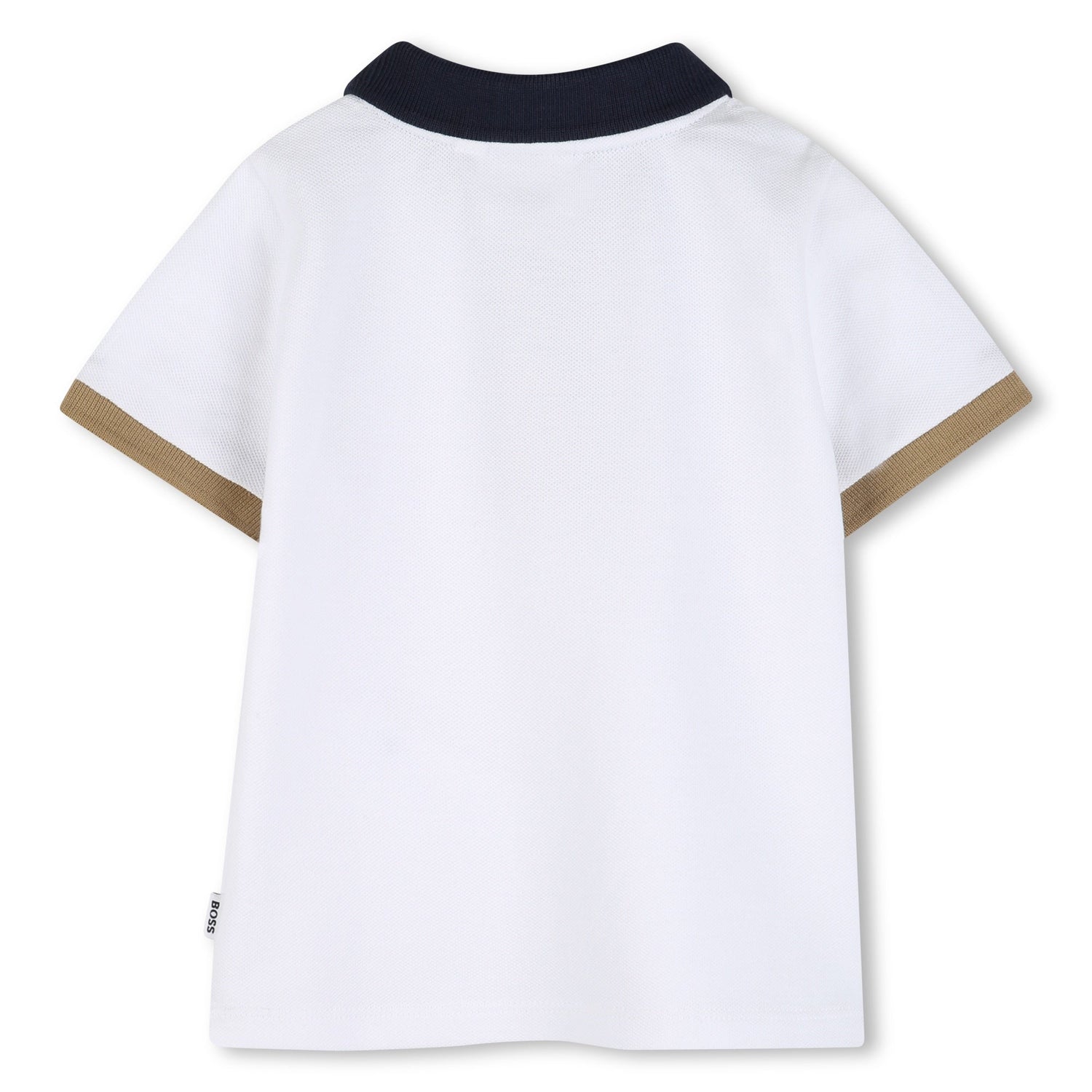 Polo Piqué Contraste Blanco