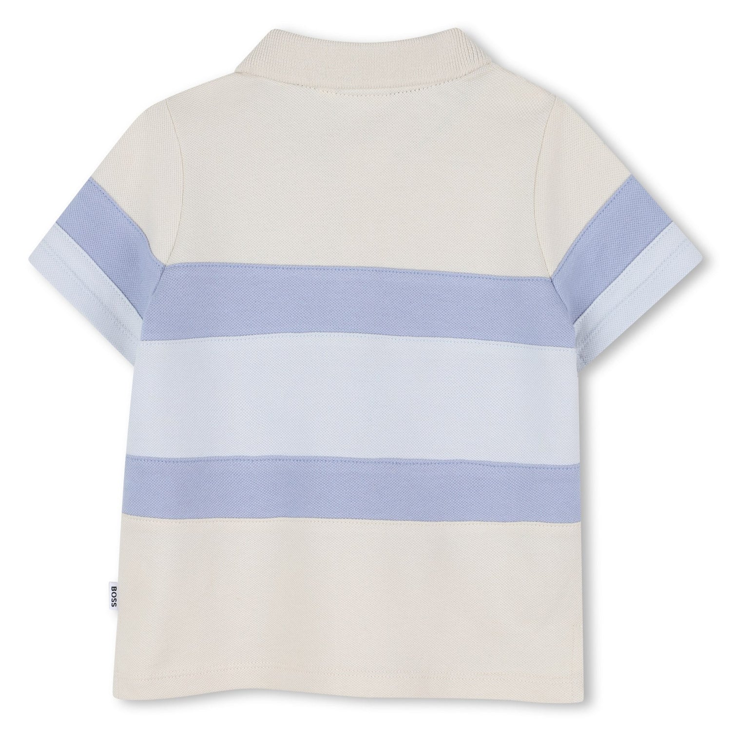 Polo Piqué Rayas Vainilla