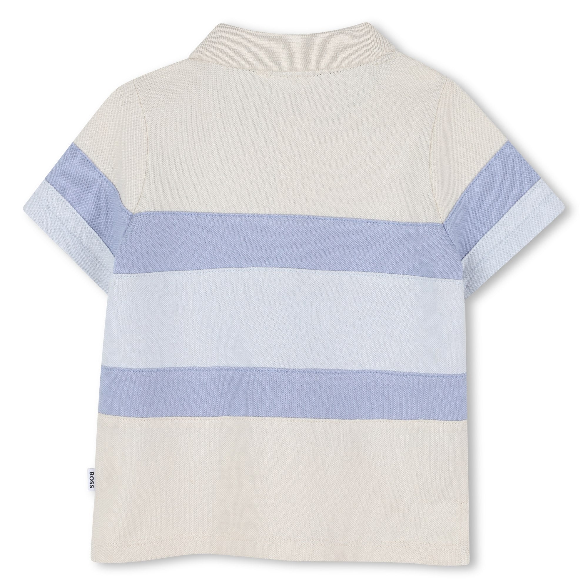 Polo Piqué Rayas Vainilla