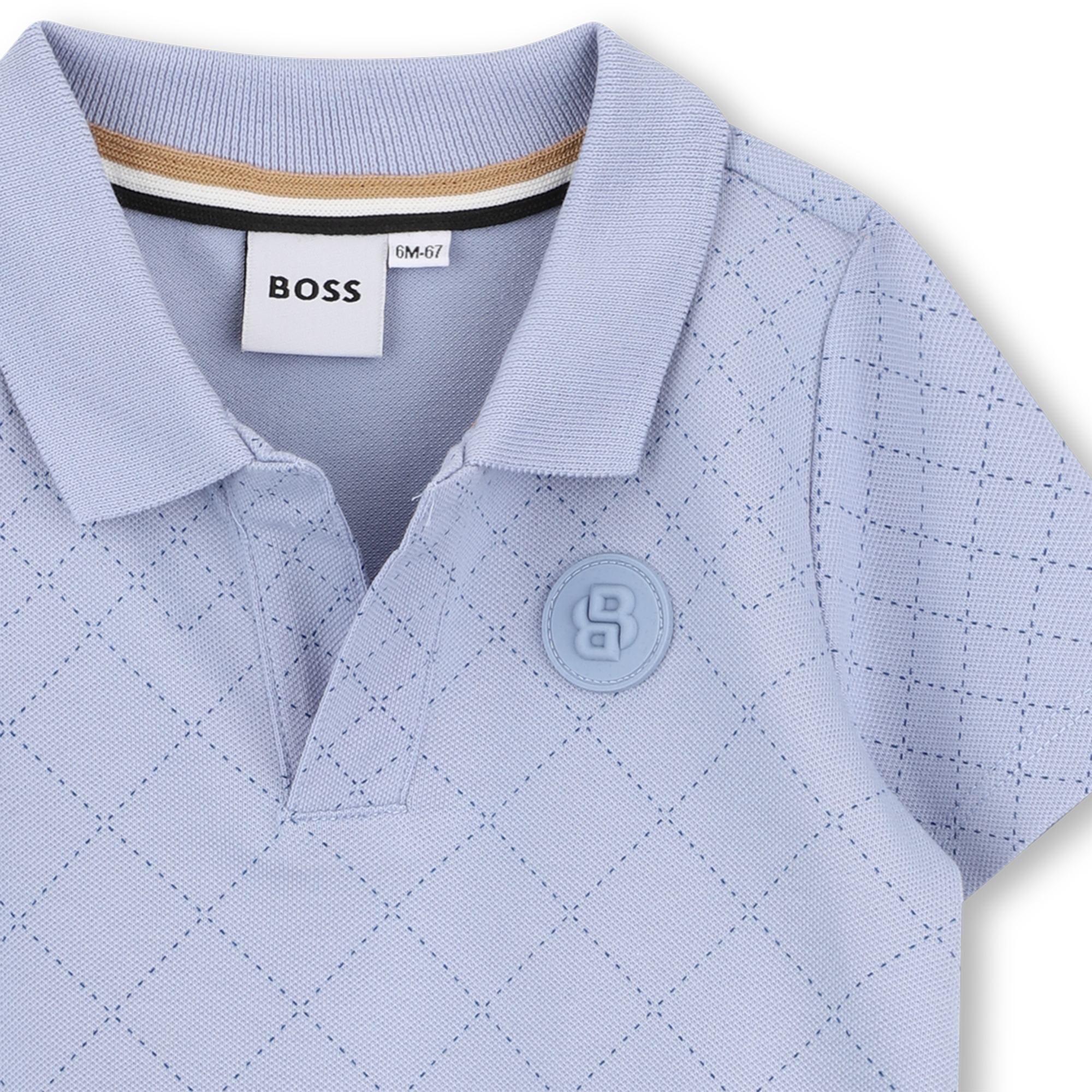 Polo Piqué Efecto Acolchado Double B Peltre