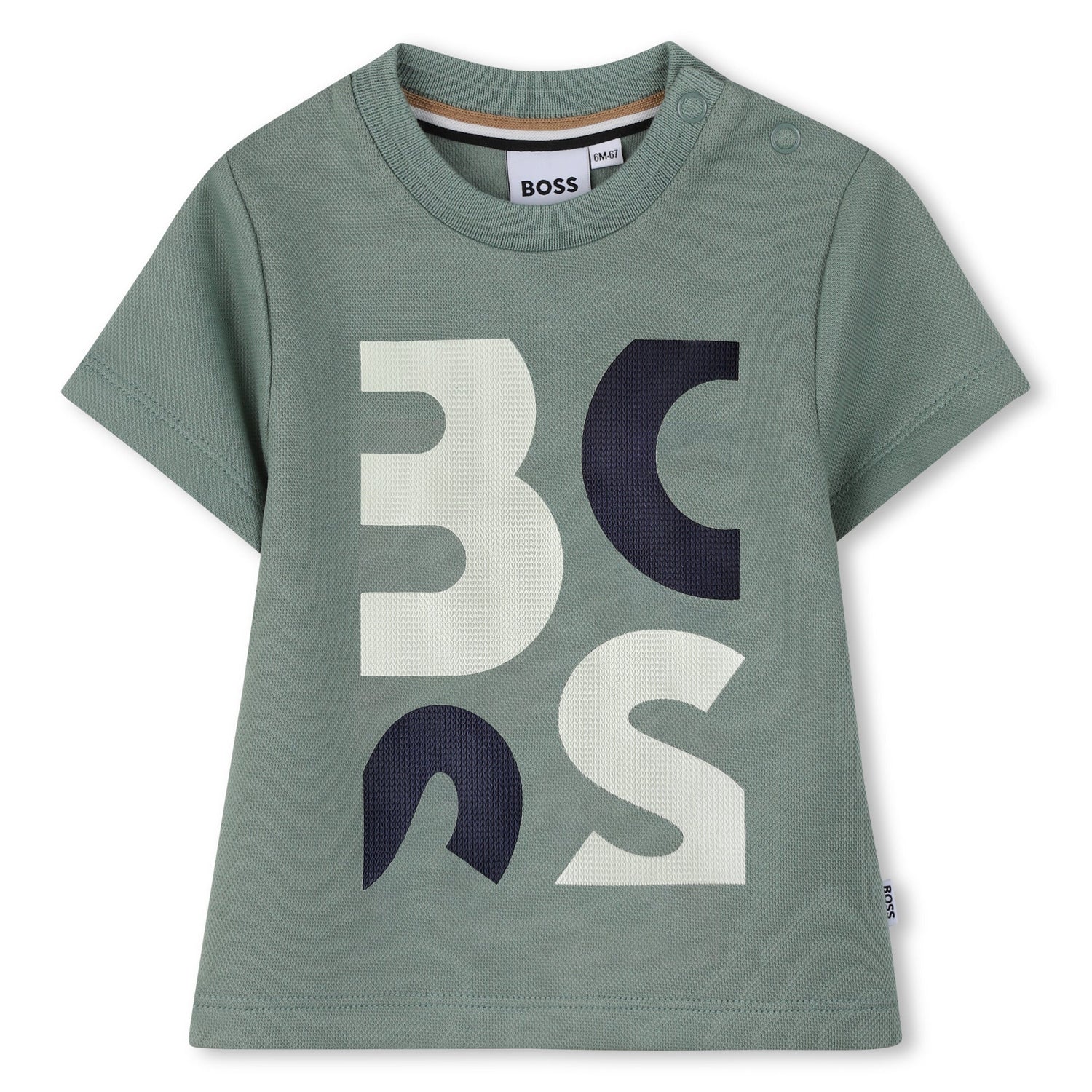 Camiseta Maxi Logo Boston Verde
