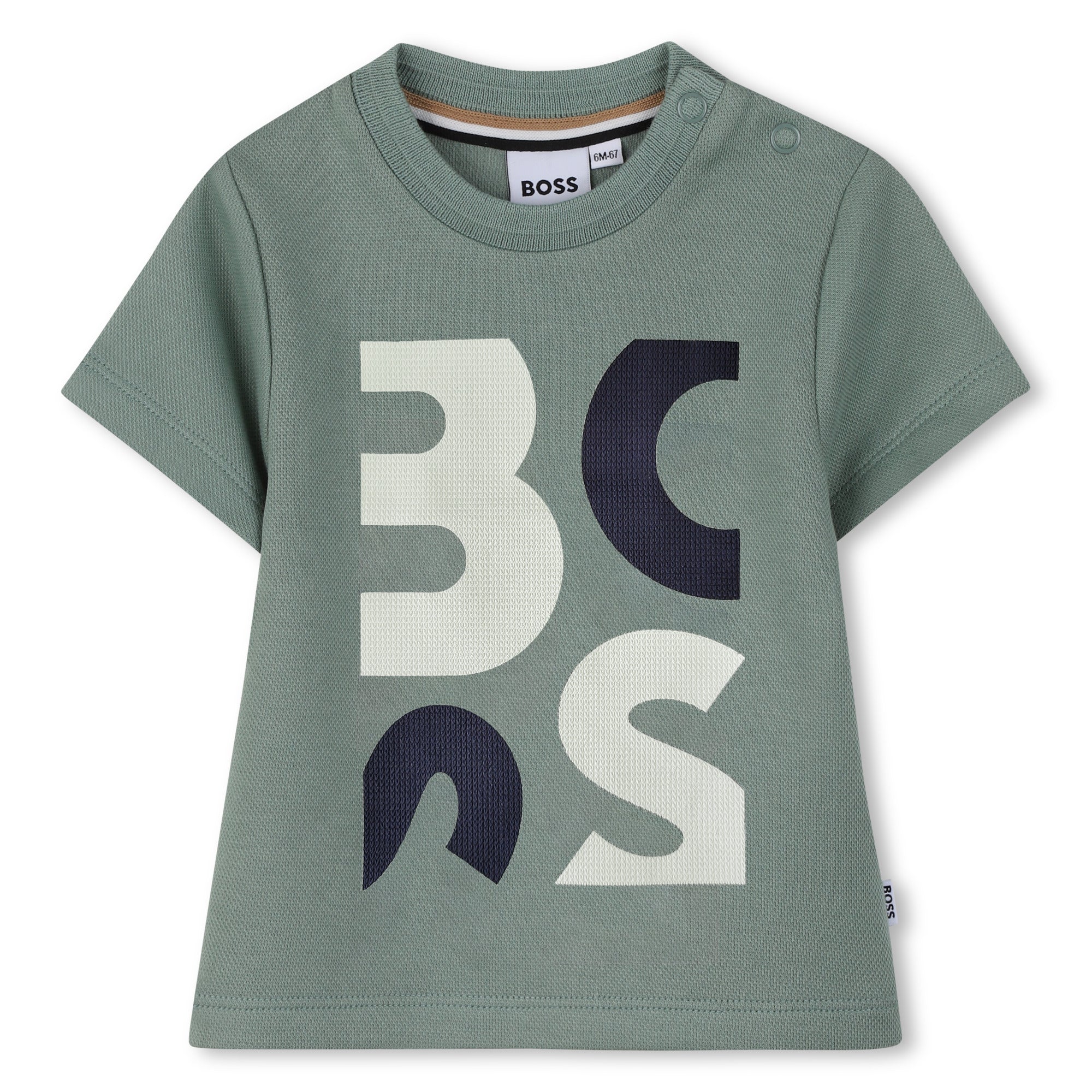 Camiseta Maxi Logo Boston Verde