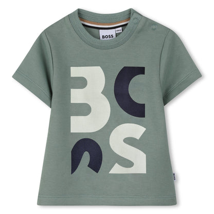 Camiseta Maxi Logo Boston Verde