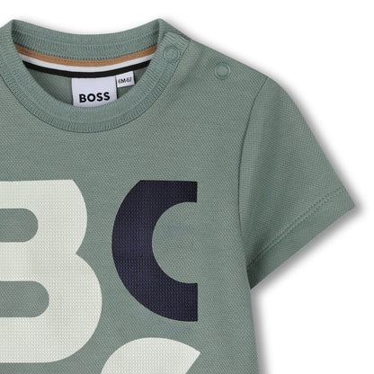 Camiseta Maxi Logo Boston Verde