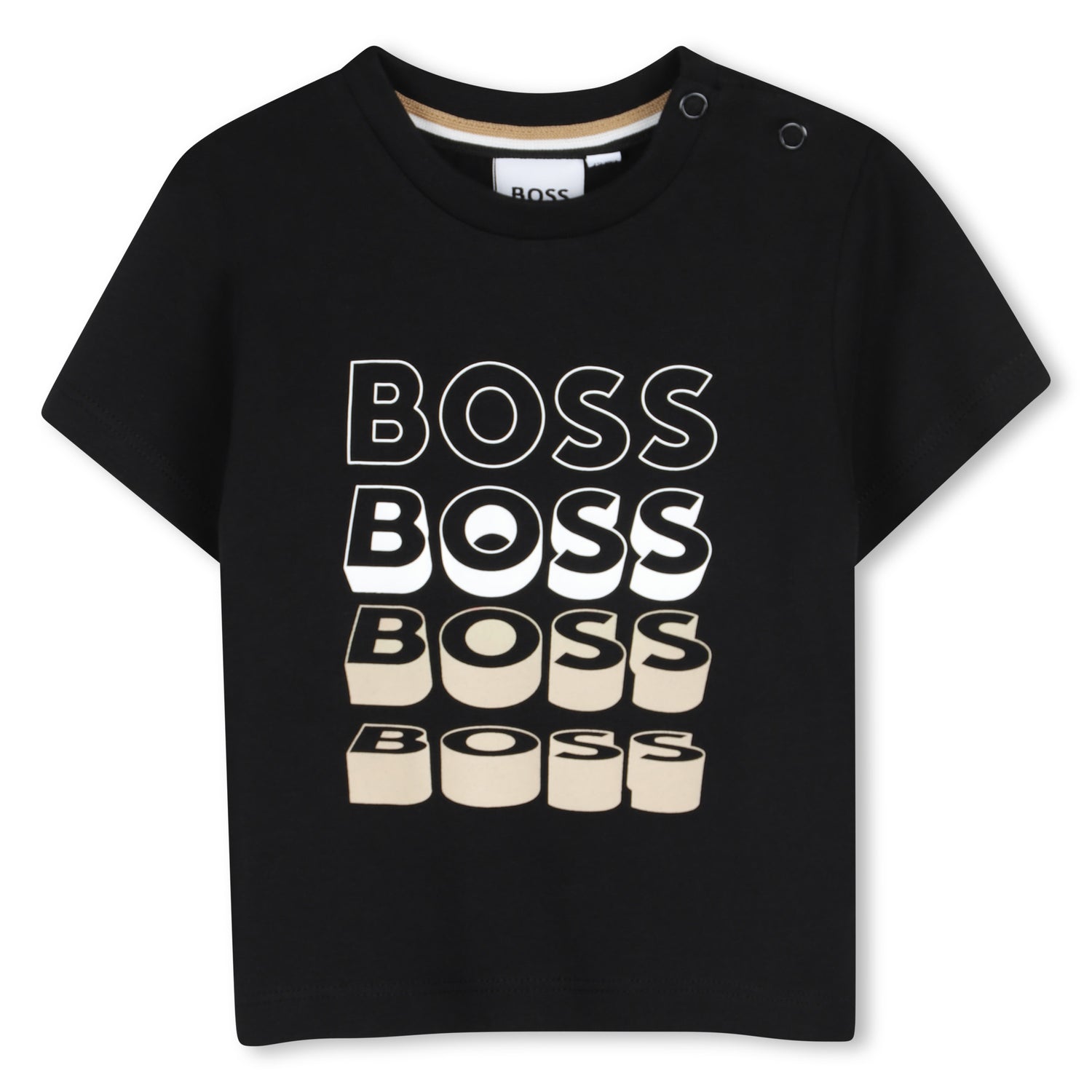 Camiseta Triple Logo Negro
