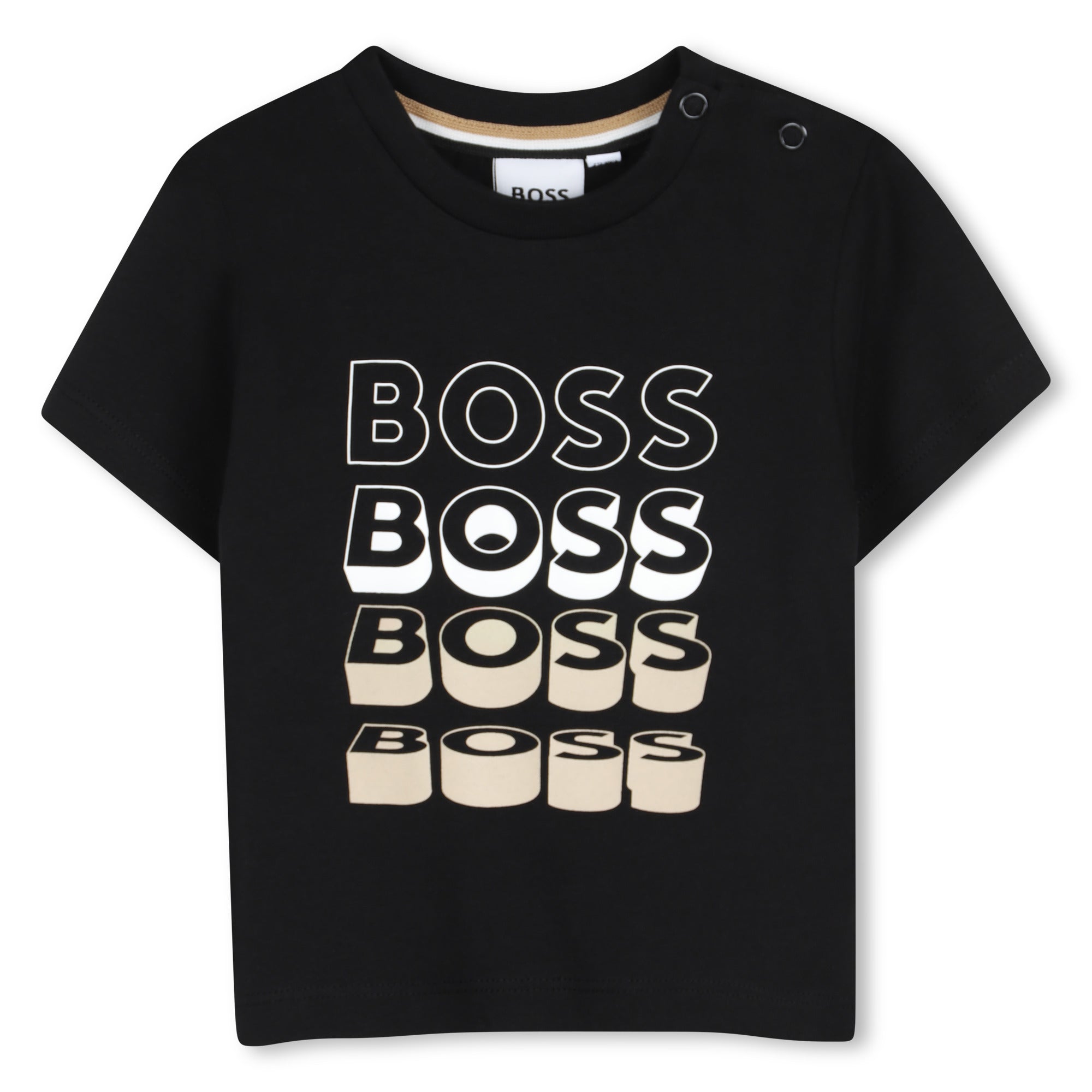 Camiseta Triple Logo Negro