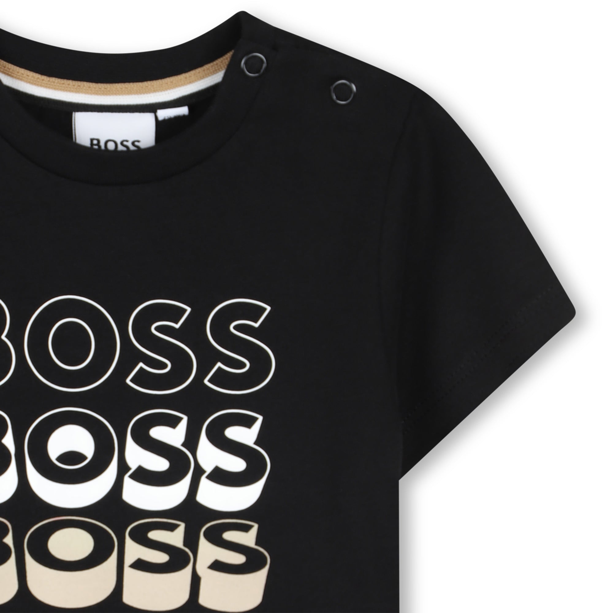 Camiseta Triple Logo Negro