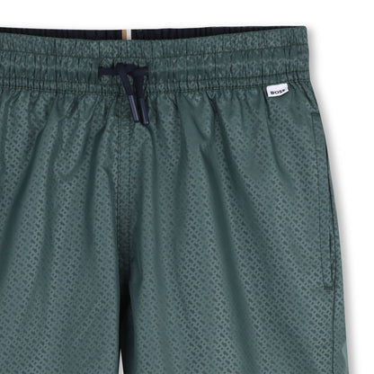 Bermuda Surfer Boston Monograma Double B Verde