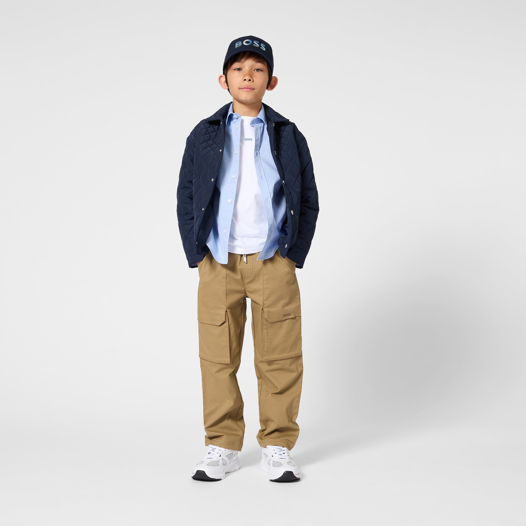 Pantalón Cargo Cintura Elástica Taupé