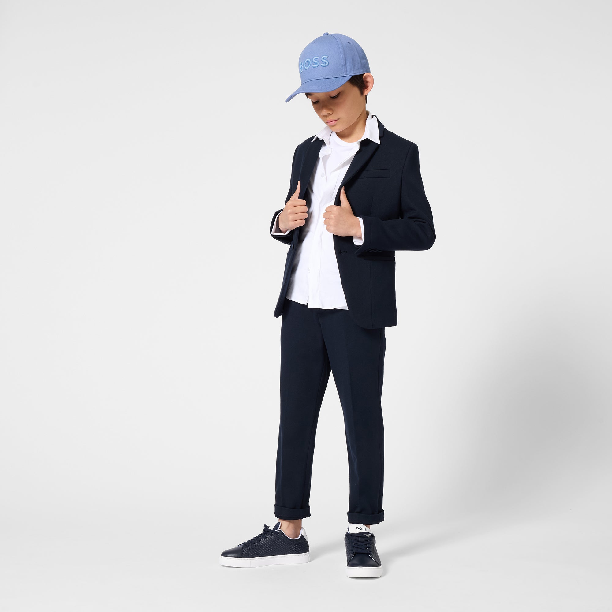 Pantalón Piqué Milano Azul Marino