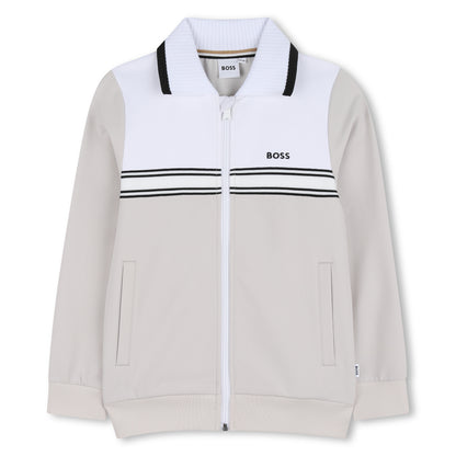 Cardigan Elástico Polo Ivory