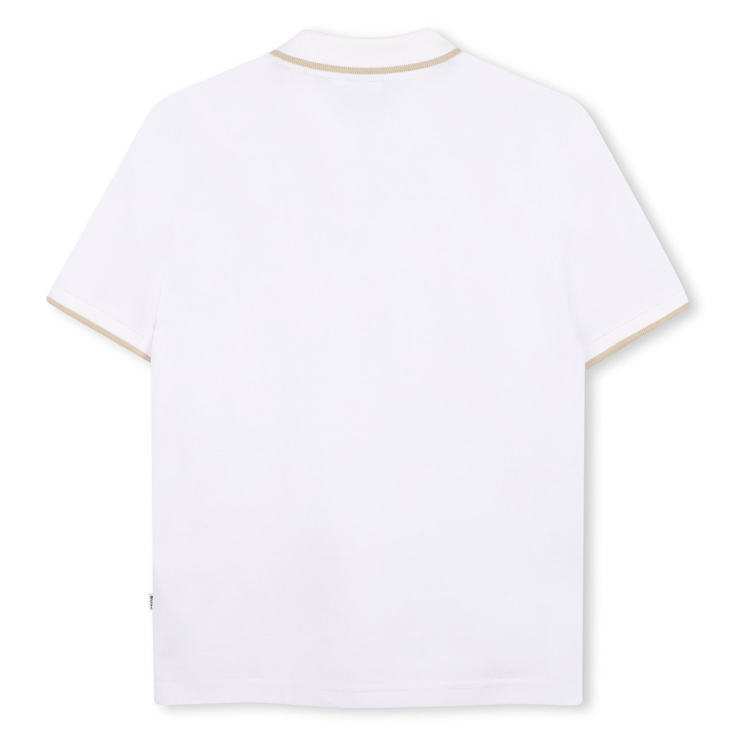 Polo Piqué Combinado Blanco
