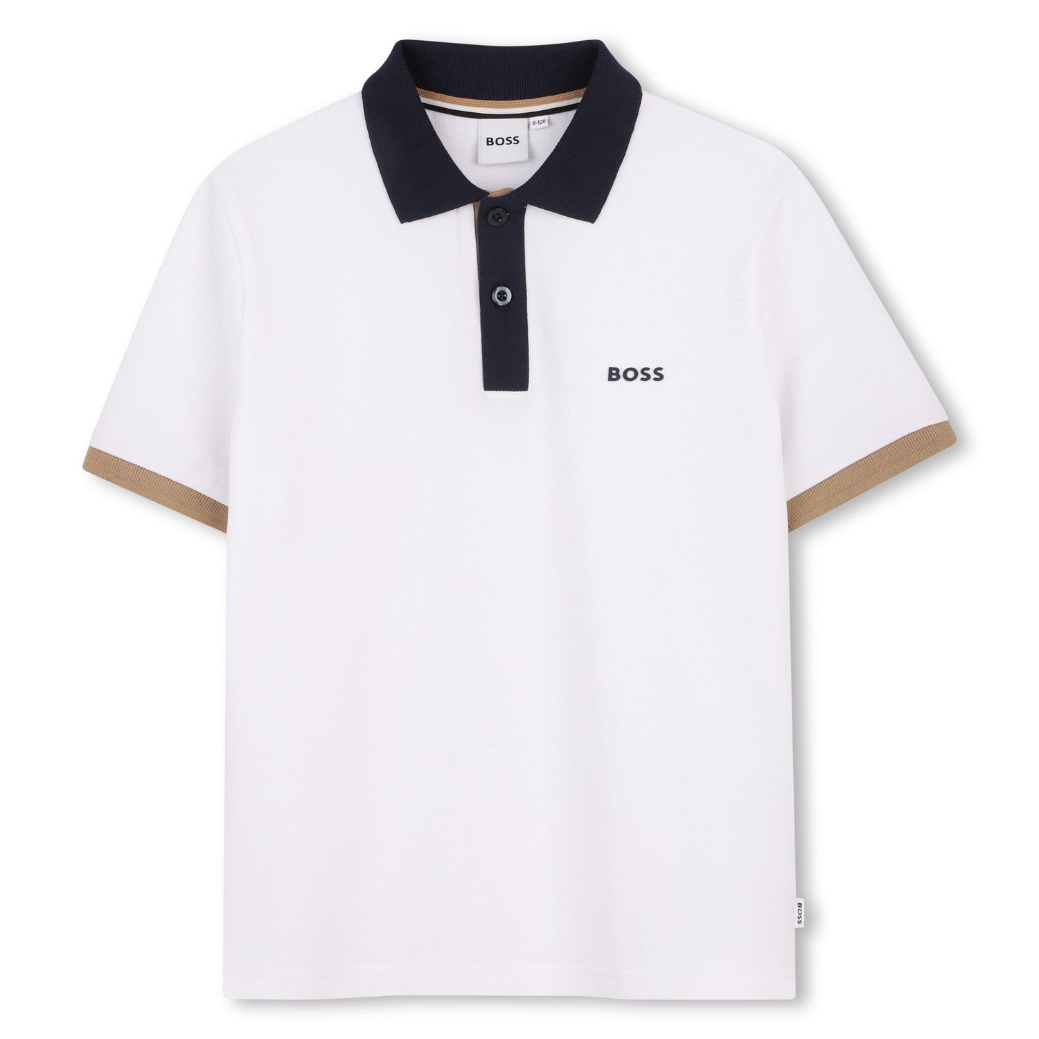 Polo Piqué Contrastes Blanco