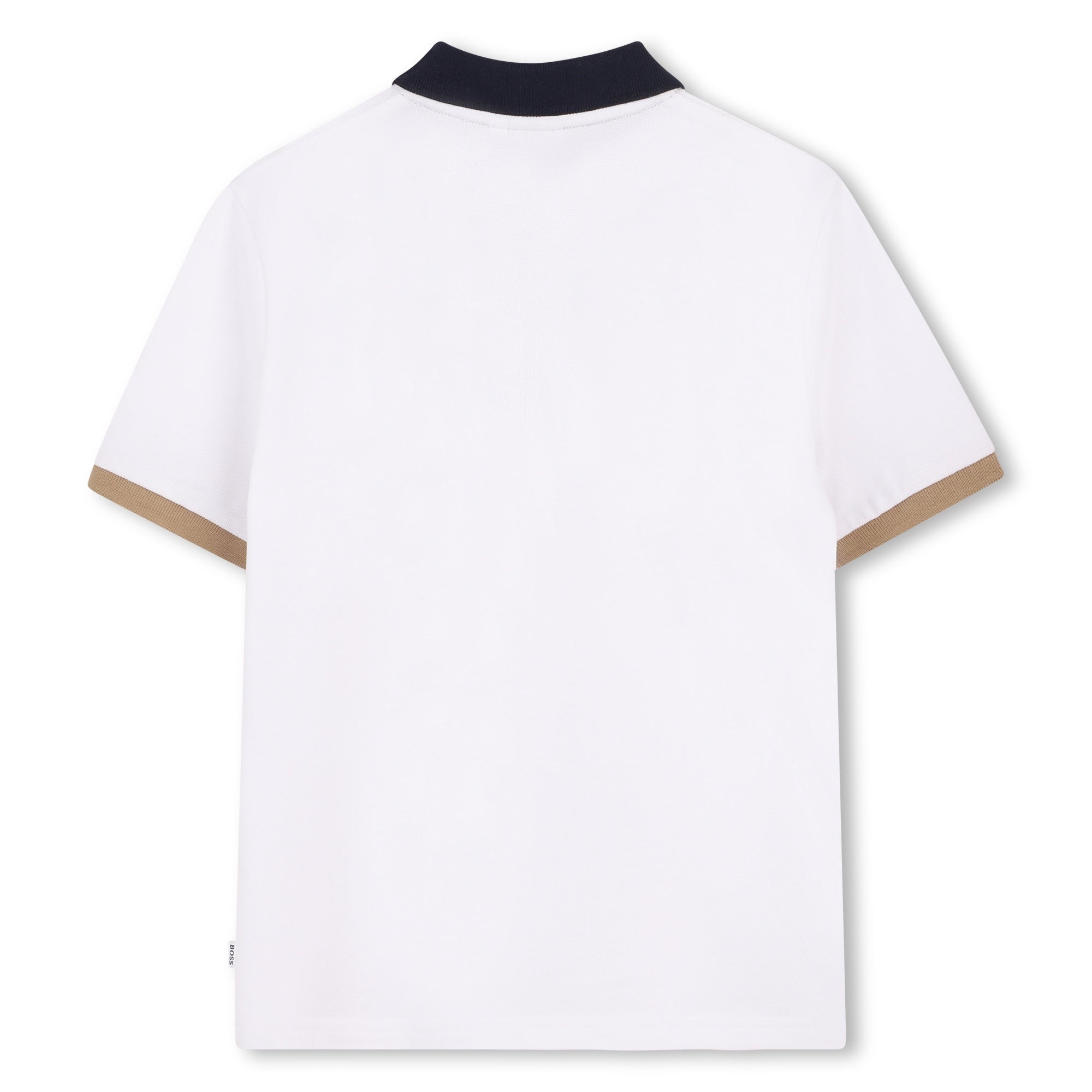 Polo Piqué Contrastes Blanco