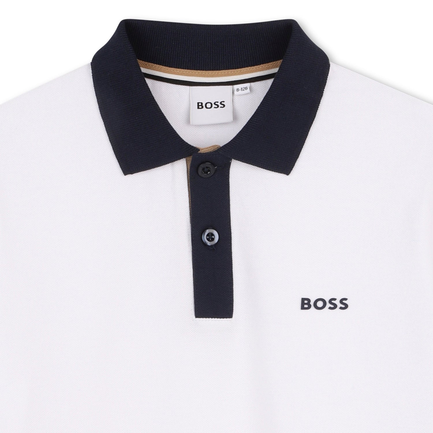 Polo Piqué Contrastes Blanco