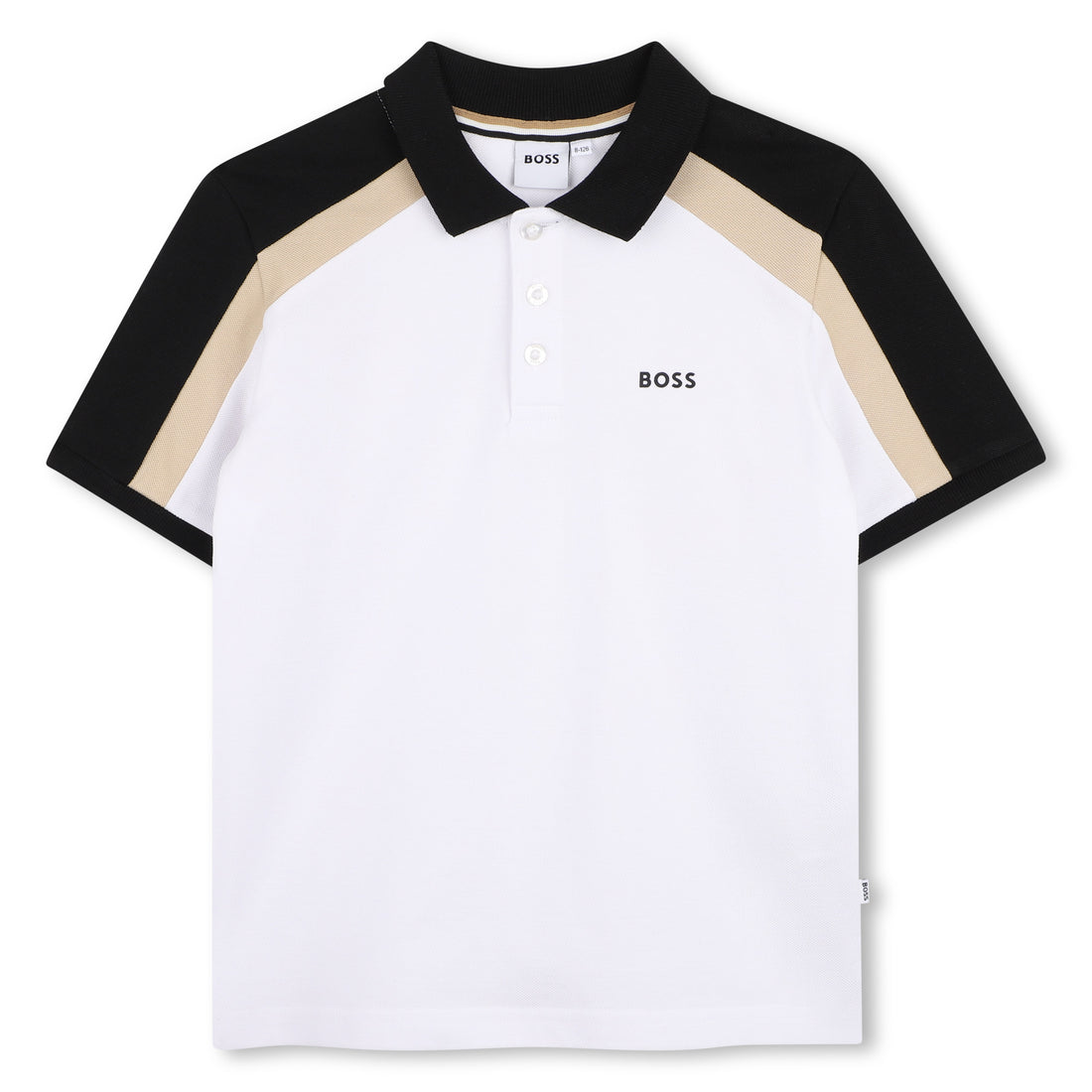 Polo Piqué Bloques Icónico Blanco