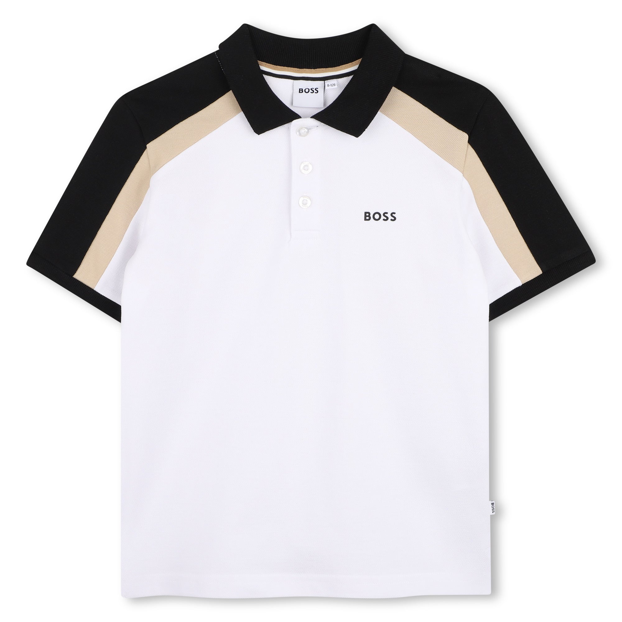 Polo Piqué Bloques Icónico Blanco