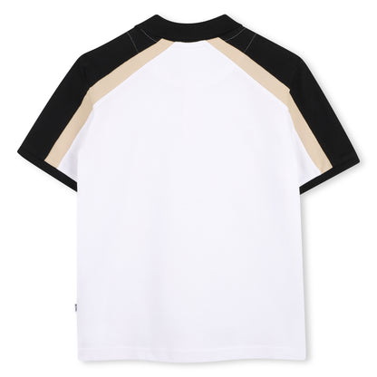 Polo Piqué Bloques Icónico Blanco