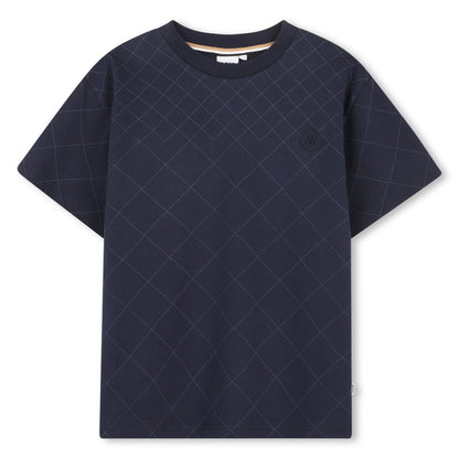 Camiseta Efecto Acolchado Double B Azul