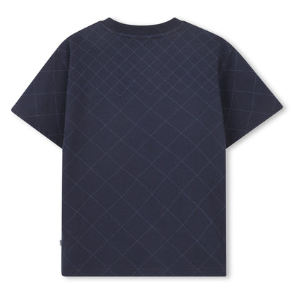 Camiseta Efecto Acolchado Double B Azul