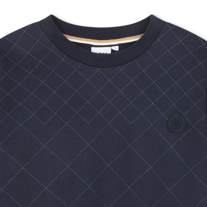 Camiseta Efecto Acolchado Double B Azul