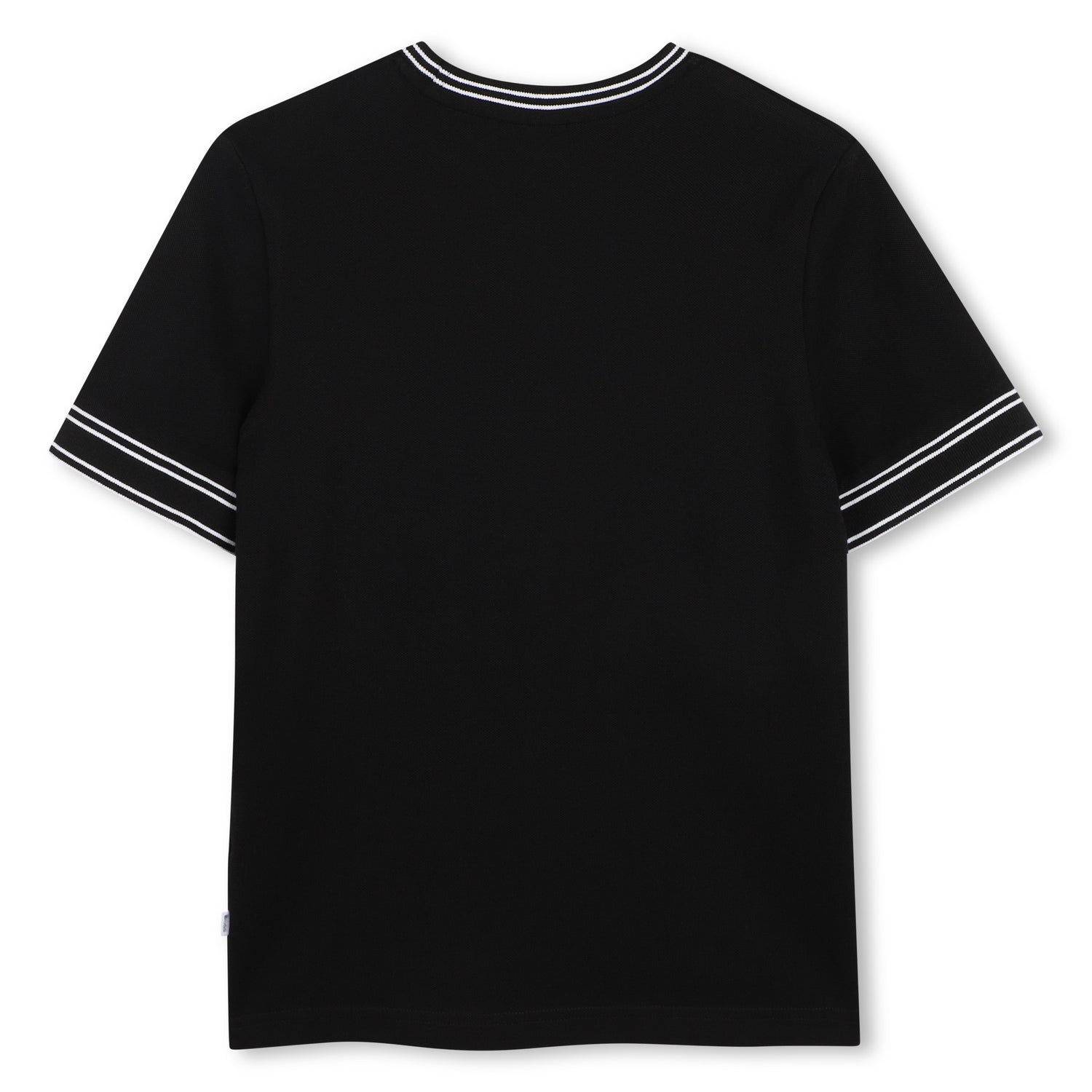Camiseta Basics Piqué Franjas Blanca