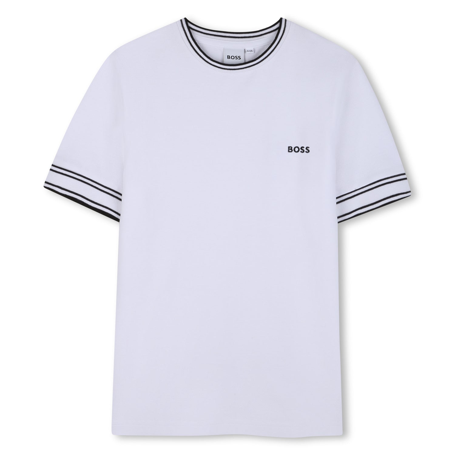 Camiseta Basics Piqué Franjas Negra