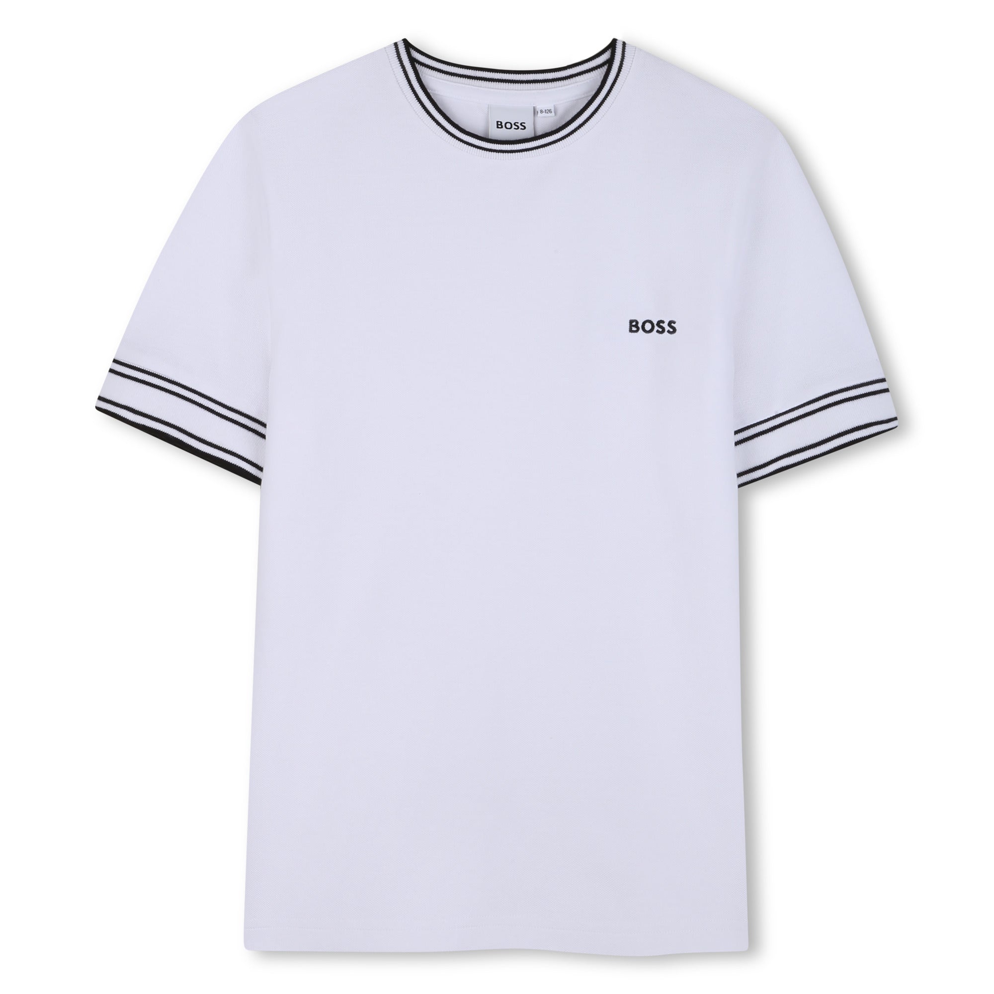 Camiseta Basics Piqué Franjas Negra