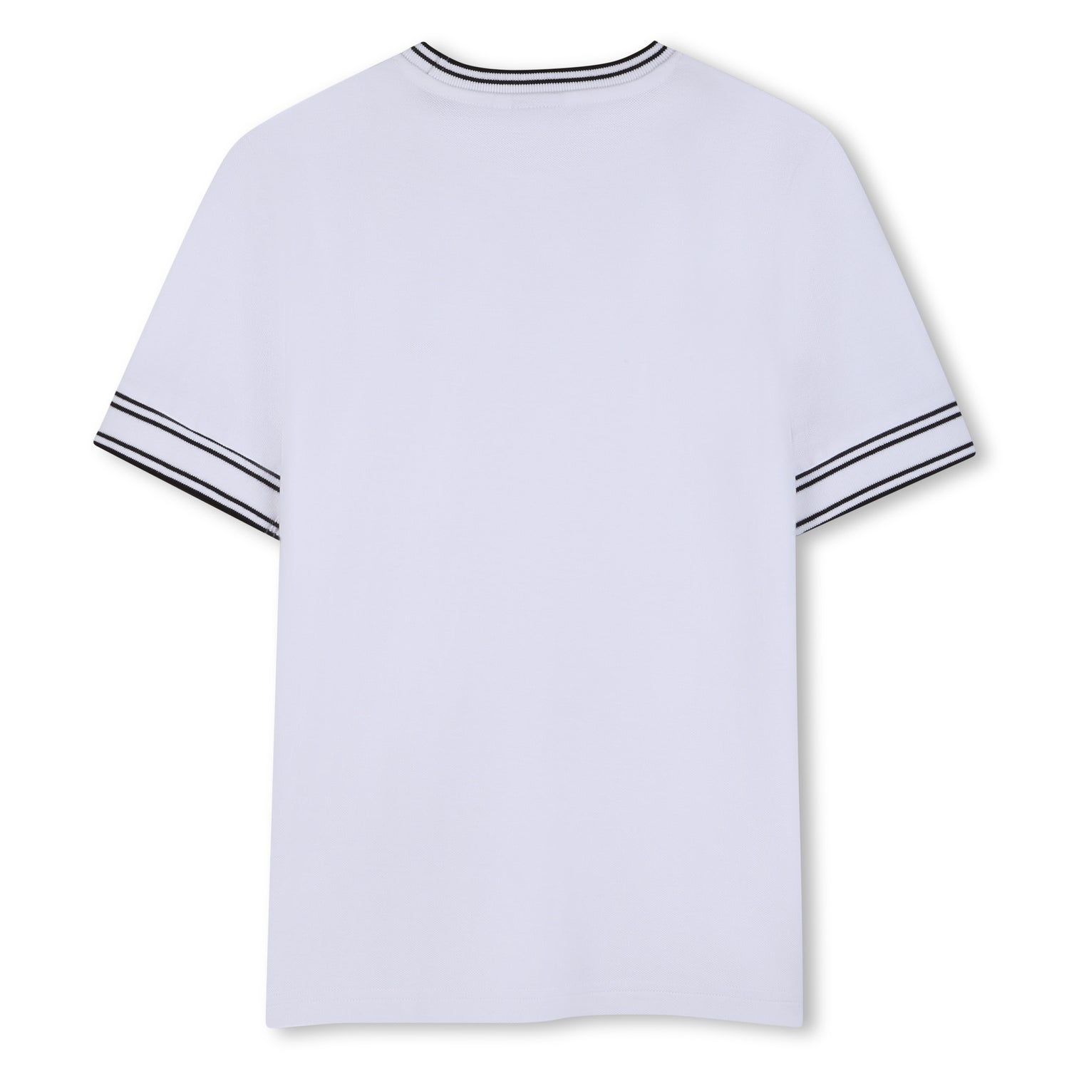 Camiseta Basics Piqué Franjas Negra
