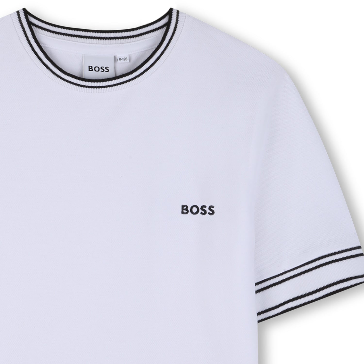 Camiseta Basics Piqué Franjas Negra