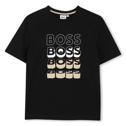 Camiseta Triple Logo Negro