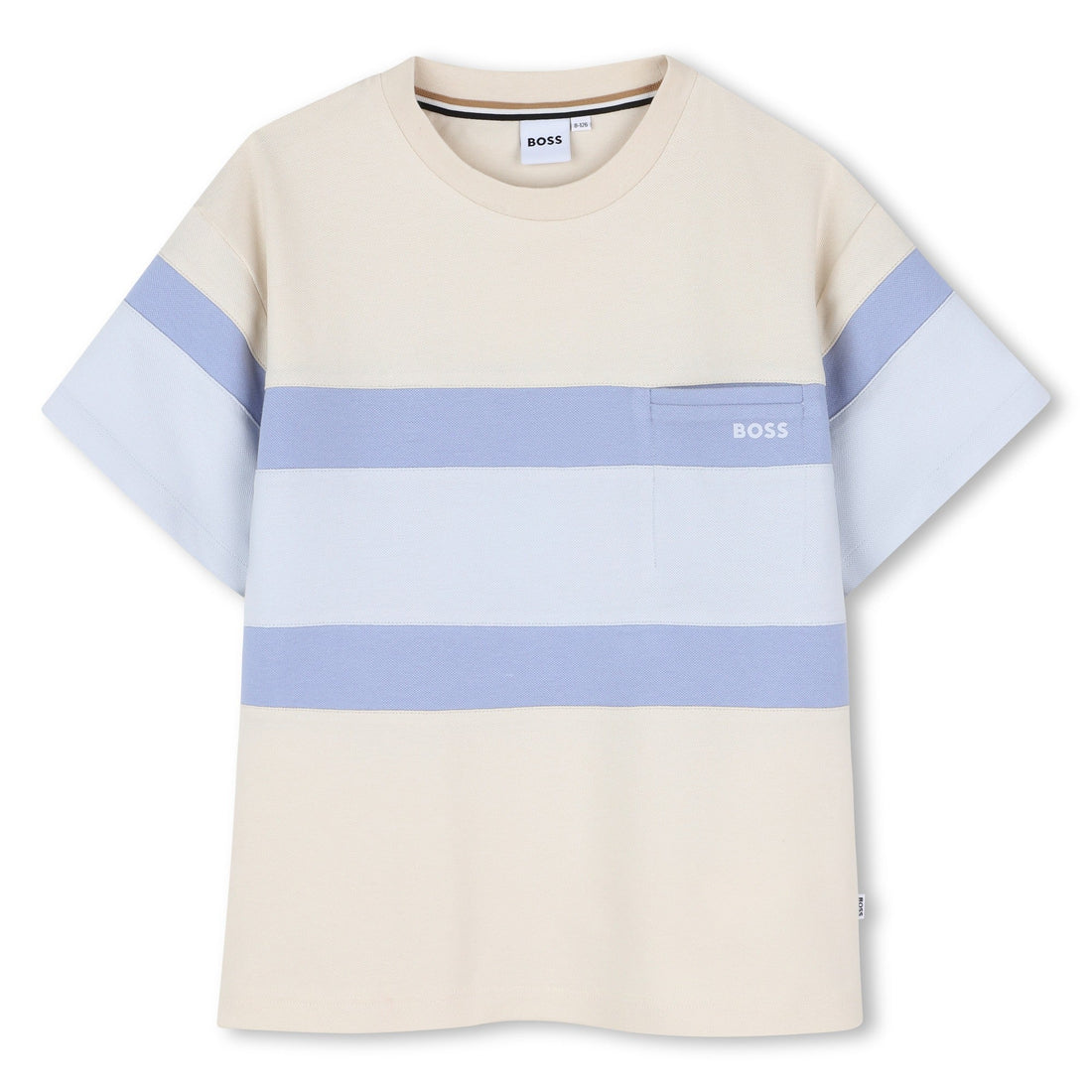 Camiseta Piqué Rayas Vainilla