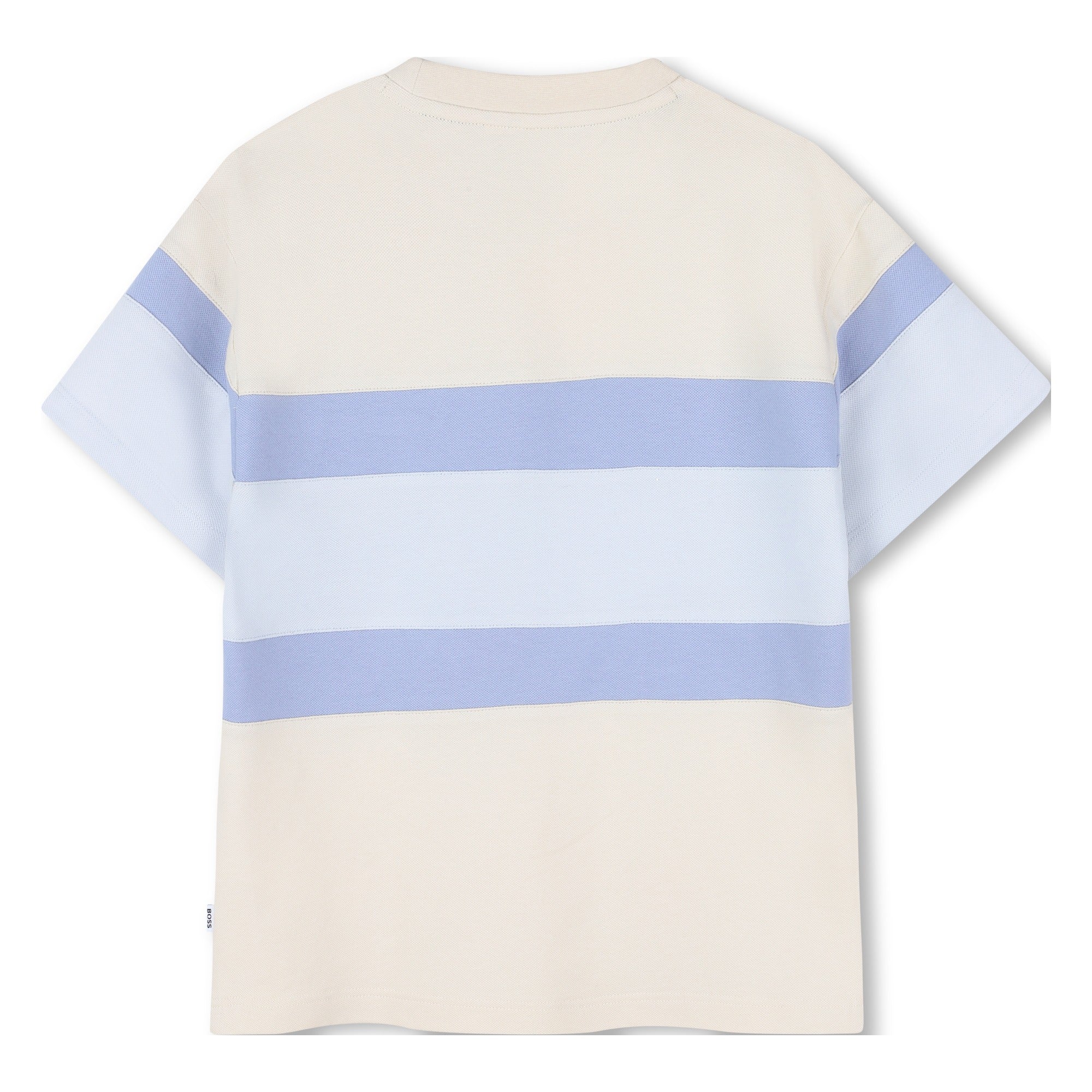 Camiseta Piqué Rayas Vainilla