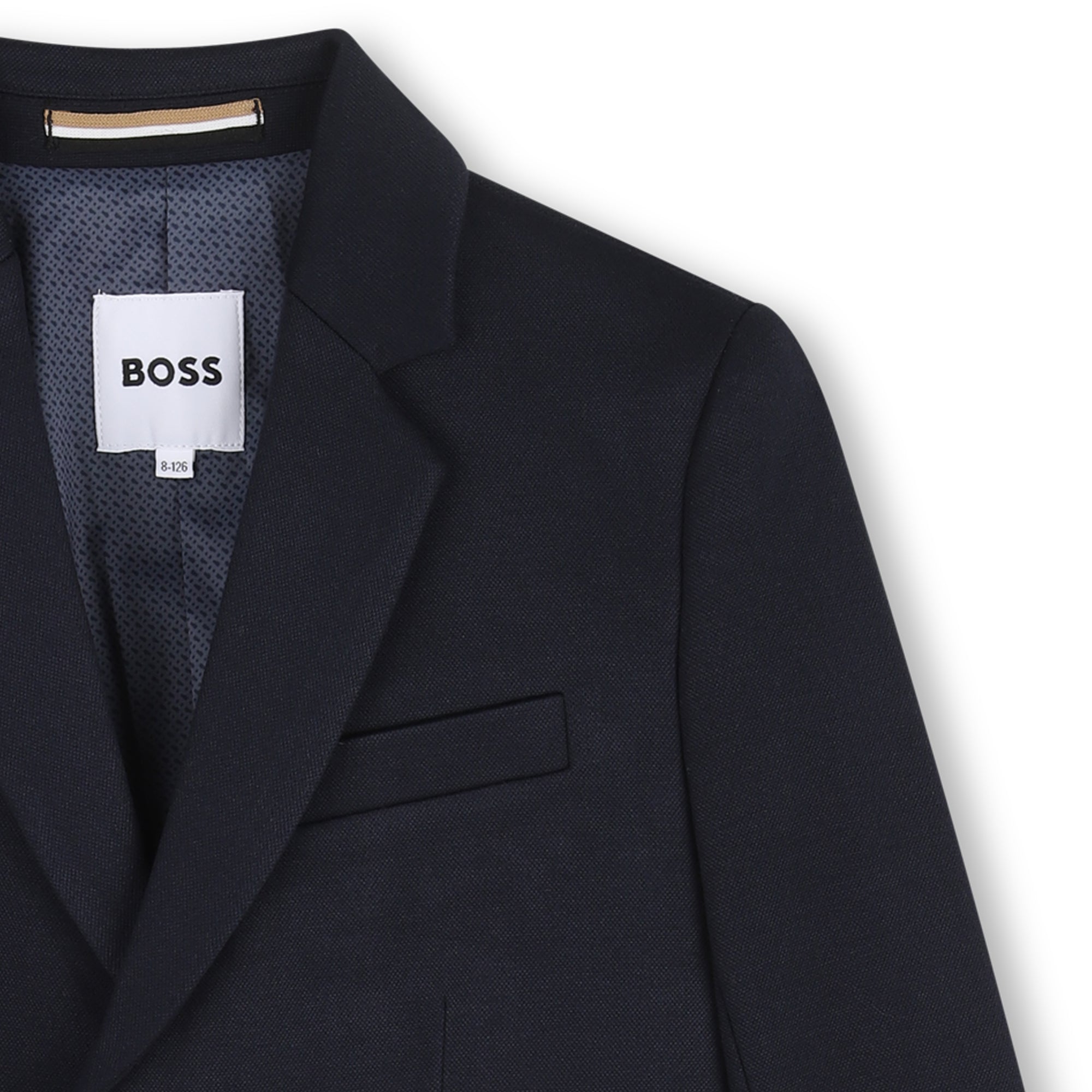 Blazer Piqué Milano Double B Azul Marino