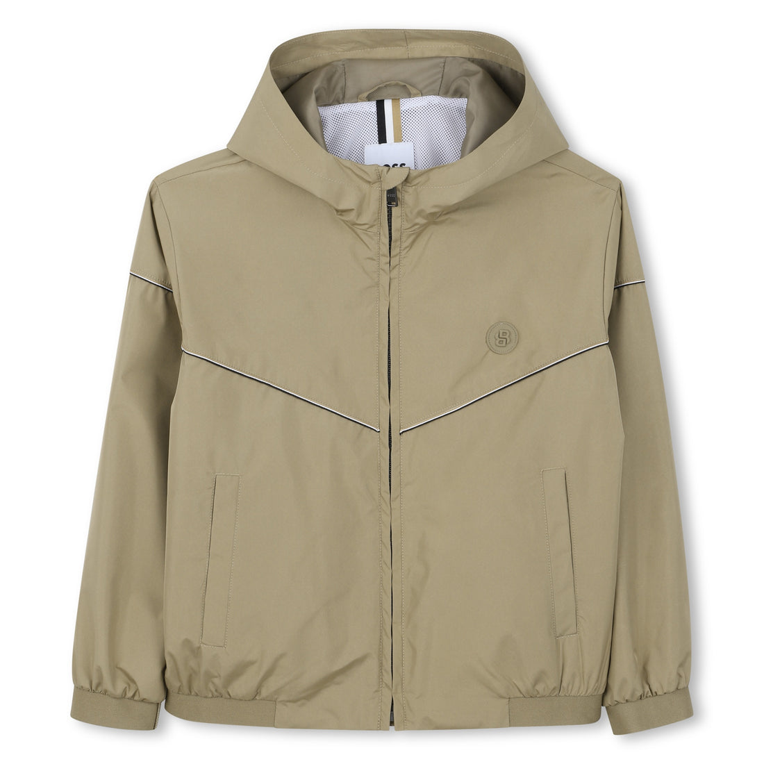 Cortavientos Hooded Taupé Poliéster Reciclado