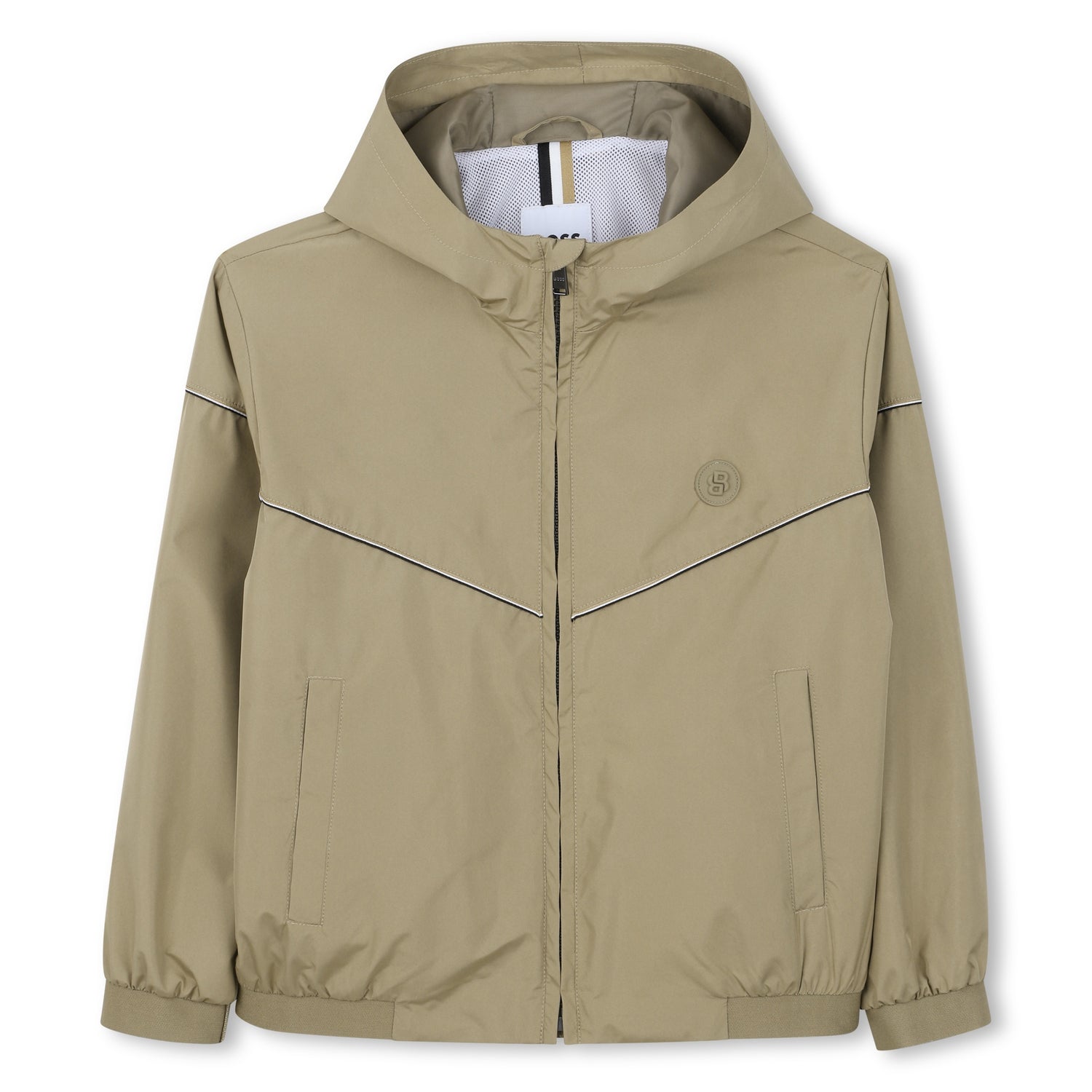 Cortavientos Hooded Taupé Poliéster Reciclado