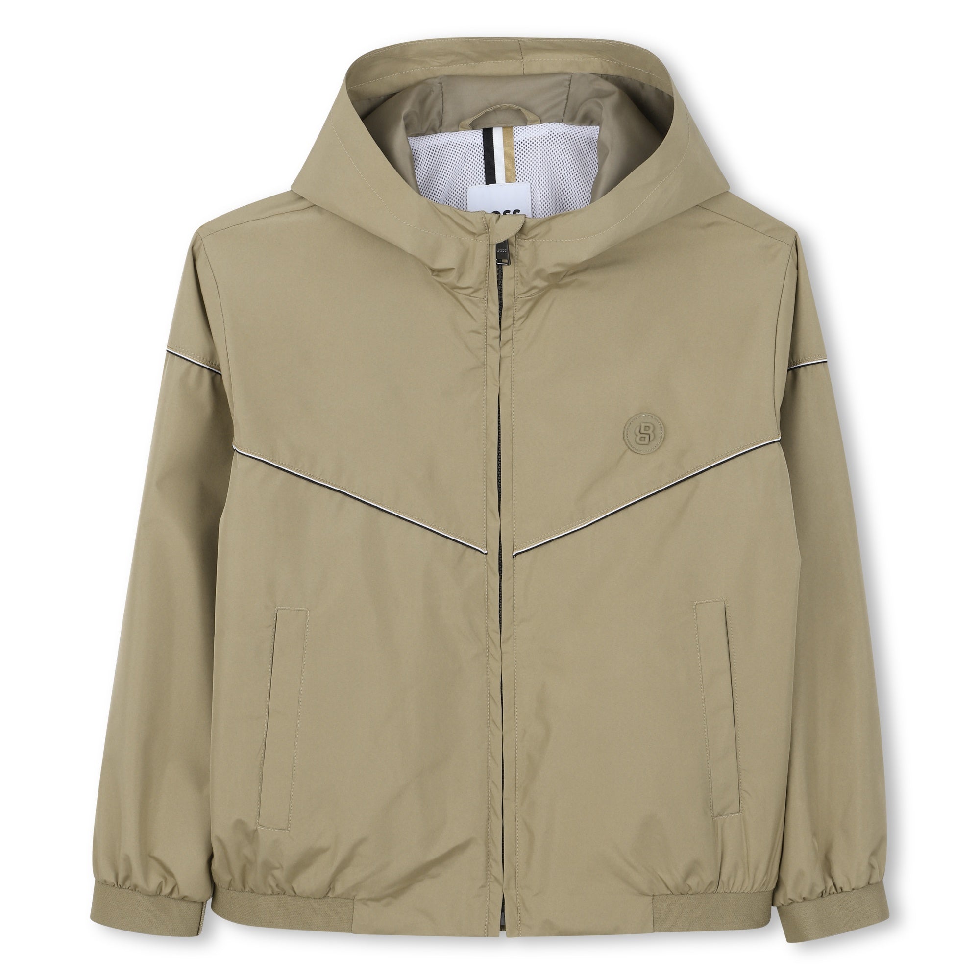 Cortavientos Hooded Taupé Poliéster Reciclado