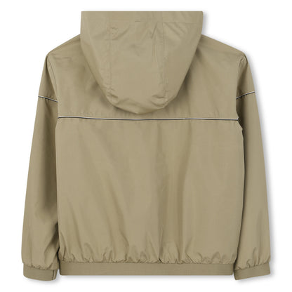 Cortavientos Hooded Taupé Poliéster Reciclado
