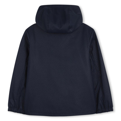 Cortavientos Hooded Monograma Double B Azul